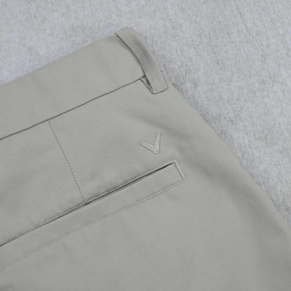 Callaway Golf Shorts Mens 32 Regular Beige Performance Tech Flat Front Stretch